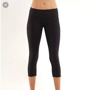 Lululemon Wunder Under Crop Black
